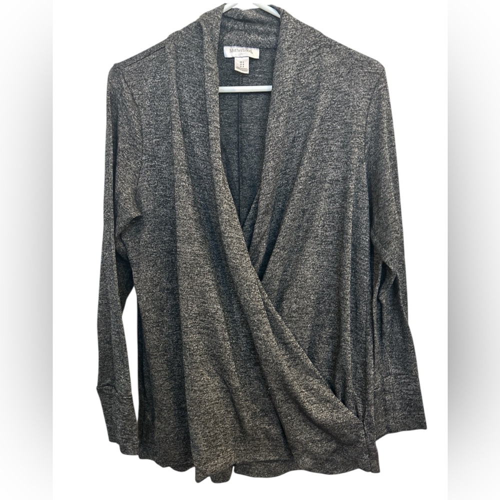 Motherhood Maternity Soft Grey Nursing Top Size L